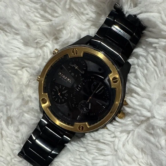 Diesel Black and Gold Men's Watch
